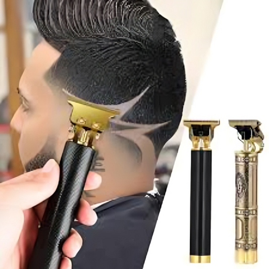 Vintage T9 Golden Dragon Trimmer - USB Electric Clipper Razor for Men